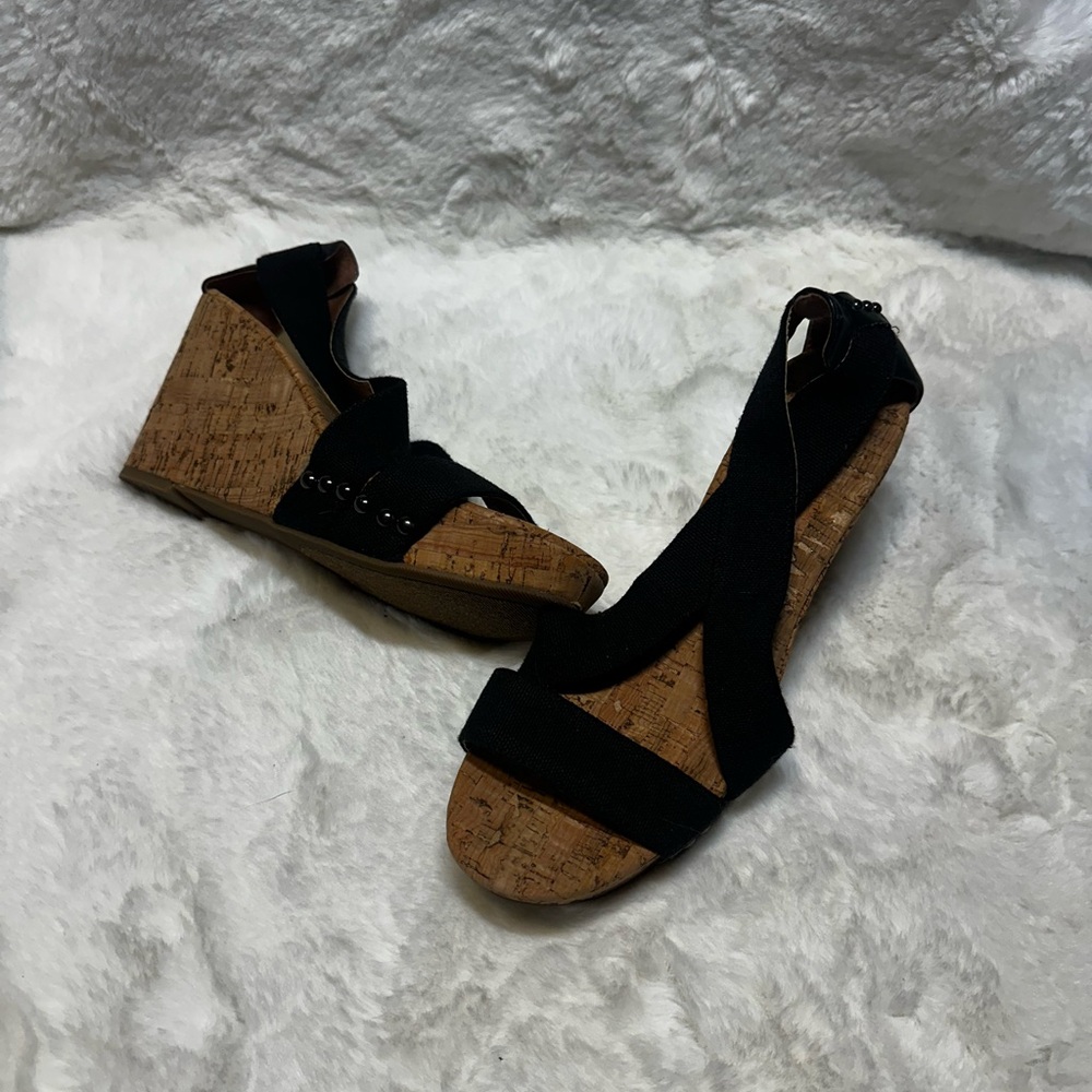 NWOT Lucky Brand Midge Cork Wedges
